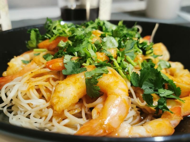 Cliquez pour zoomer ! Bo Bun de crevettes marinées Thermomix par V-aness