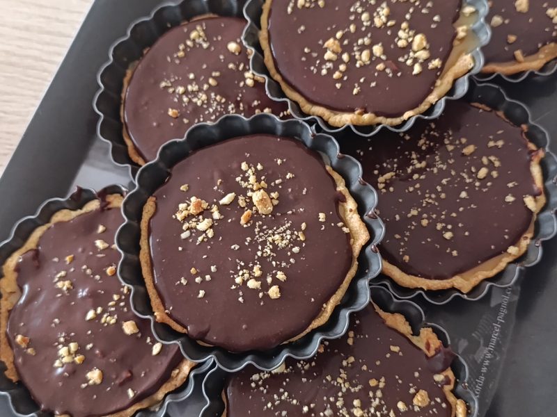 Cliquez pour zoomer ! Tartelettes chocolat et caramel beurre salé Thermomix par mumudu07