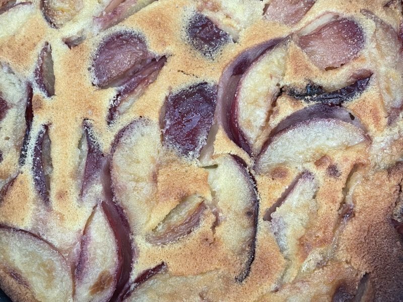 Cliquez pour zoomer ! Clafoutis aux pêches Thermomix par Mallory30