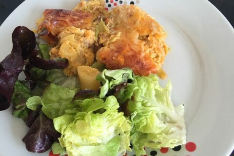 Cliquez pour zoomer ! Clafoutis cancoillotte, poireaux et chorizo Thermomix par mimijlou