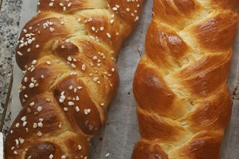 Cliquez pour zoomer ! Brioche tressée à la mie filante au Thermomix