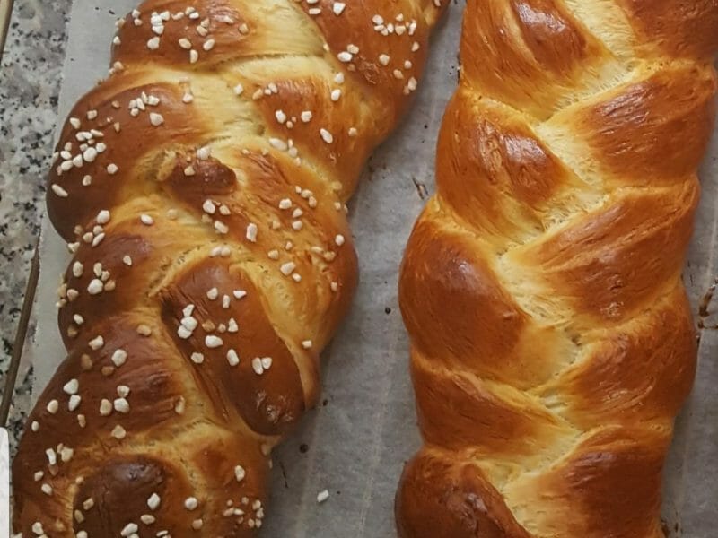Cliquez pour zoomer ! Brioche tressée à la mie filante Thermomix par capal3
