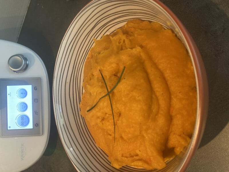Cliquez pour zoomer ! Purée de patates douces au lait de coco Thermomix par gazellelr
