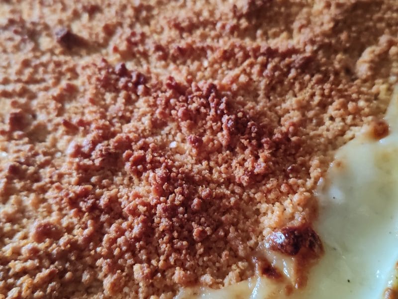 Cliquez pour zoomer ! Crumble courgettes, chèvre et lardons Thermomix par ChaUbk