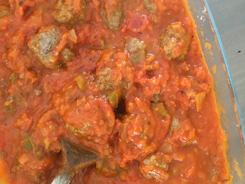 Cliquez pour zoomer ! Boulettes de viandes à la sauce tomate Thermomix par ninifah