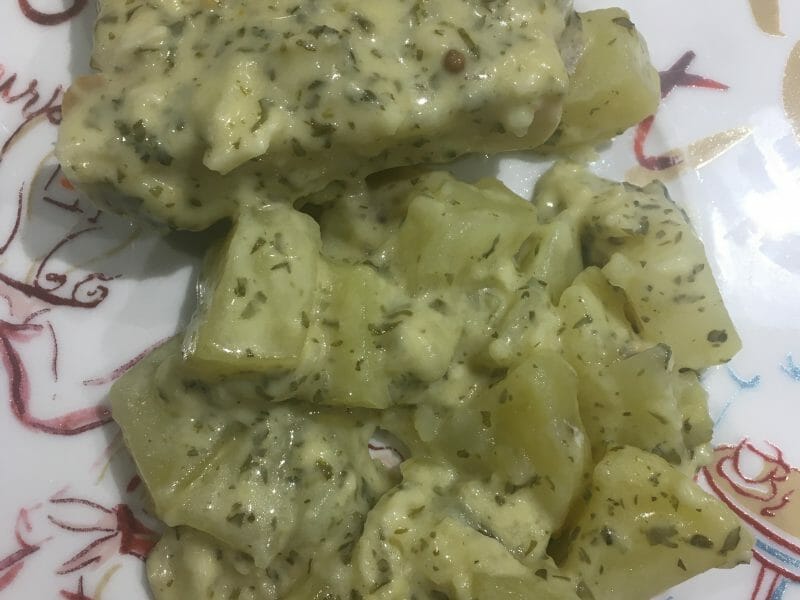 Cliquez pour zoomer ! Filet de cabillaud et sa sauce persillée Thermomix par ninifah