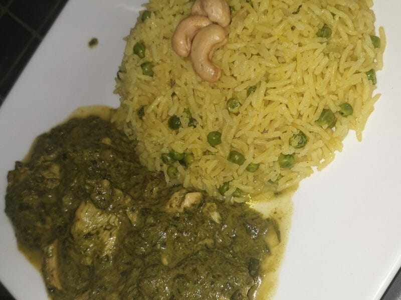 Cliquez pour zoomer ! Poulet Palak Thermomix par Dadouche