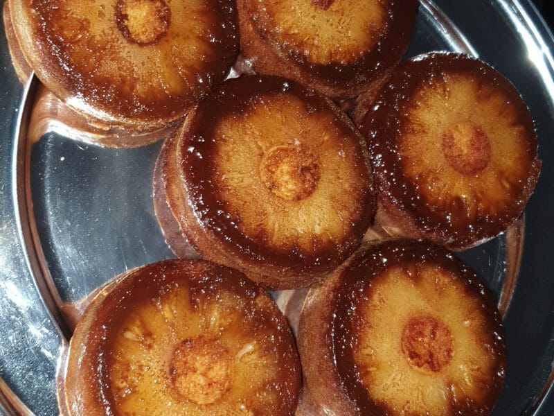 Cliquez pour zoomer ! Gâteau renversé à l’ananas Thermomix par Dadouche