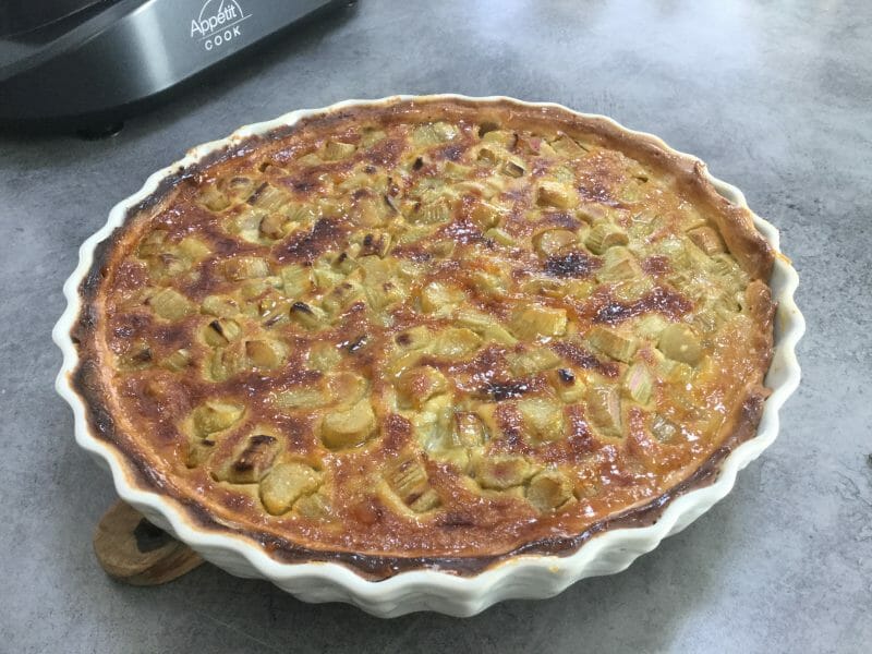Cliquez pour zoomer ! Tarte à la rhubarbe Thermomix par Mamichou51
