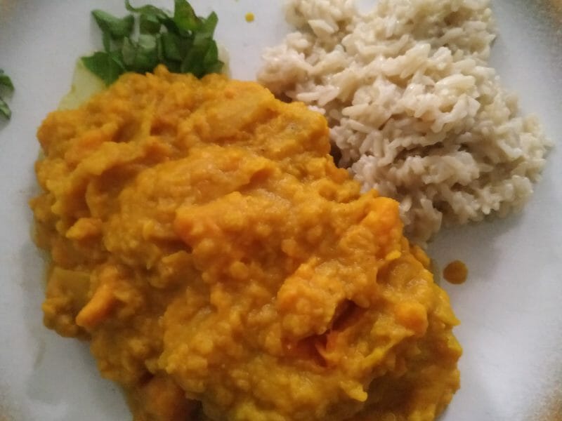 Cliquez pour zoomer ! Dhal de patate douce et de lentilles corail Thermomix par wille