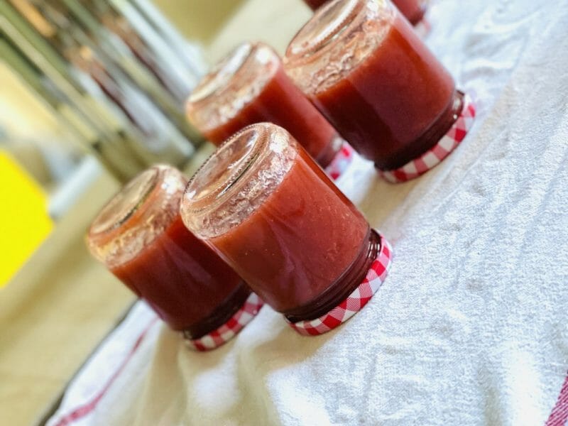 Cliquez pour zoomer ! Confiture fraise rhubarbe Thermomix par P.Ohrel