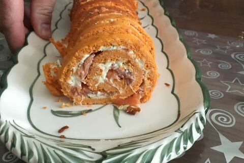 Cliquez pour zoomer ! Roulé à la tomate, saumon et fromage Thermomix par Laetitia_31