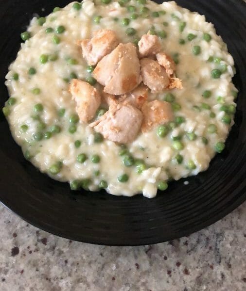 Cliquez pour zoomer ! Risotto poulet et champignons Thermomix par Zakia_1
