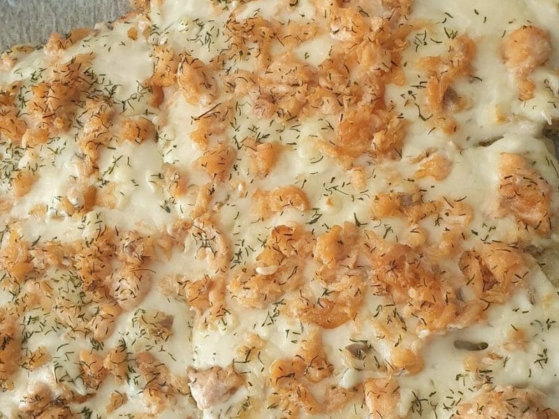 Cliquez pour zoomer ! Pizza au saumon et sauce kiri Thermomix par Angelique_14