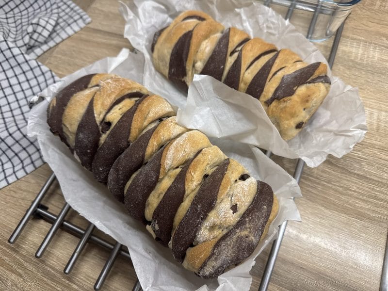 Cliquez pour zoomer ! Brioche marbrée Thermomix par Naomi13