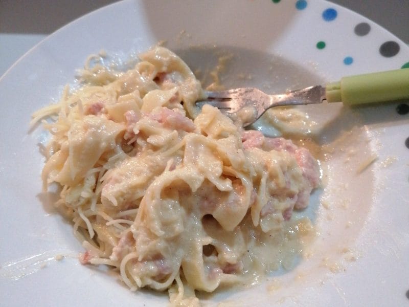 Cliquez pour zoomer ! Pâtes carbonara Thermomix par Soka1007