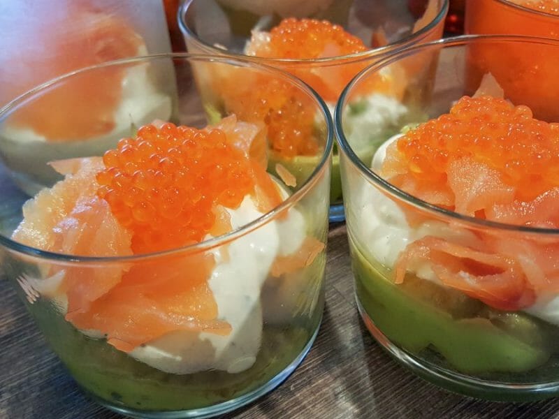 Cliquez pour zoomer ! Verrines saumon avocat Thermomix par GwenChoux
