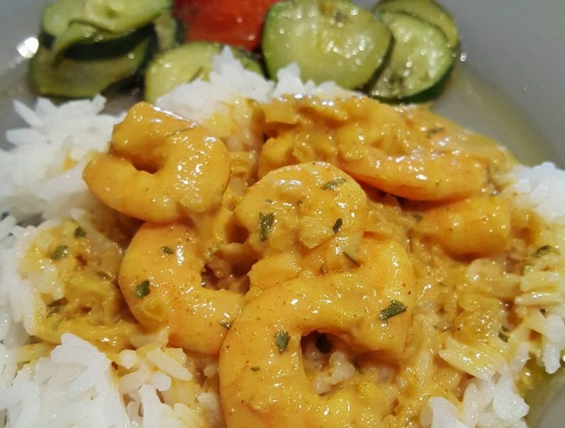 Cliquez pour zoomer ! Curry de crevettes au lait de coco Thermomix par GwenChoux