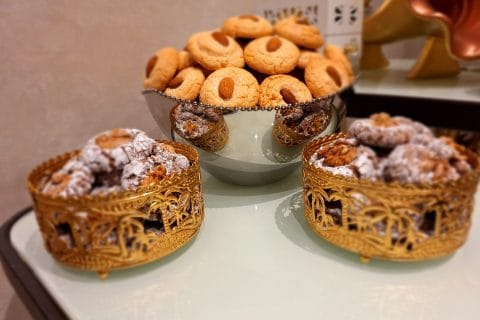 Cliquez pour zoomer ! Ghribas aux noix et amandes Thermomix par Ilam