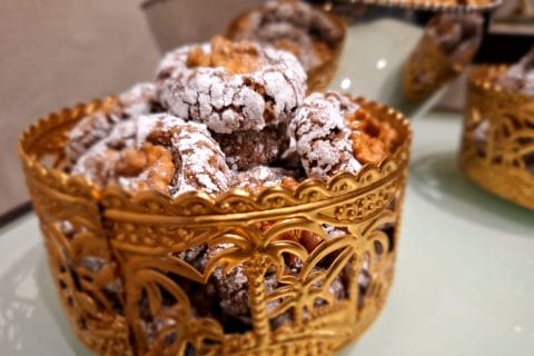 Cliquez pour zoomer ! Ghribas aux noix et amandes Thermomix par Ilam