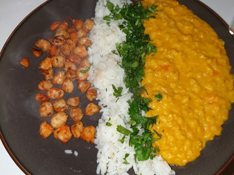 Cliquez pour zoomer ! Dhal de patate douce et de lentilles corail Thermomix par Morganoue