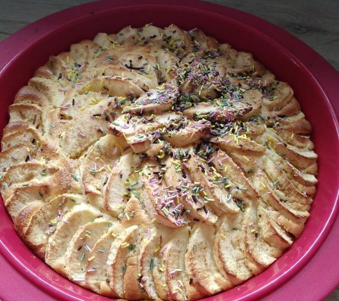 Cliquez pour zoomer ! Gâteau aux pommes et mascarpone Thermomix par Mimou310184