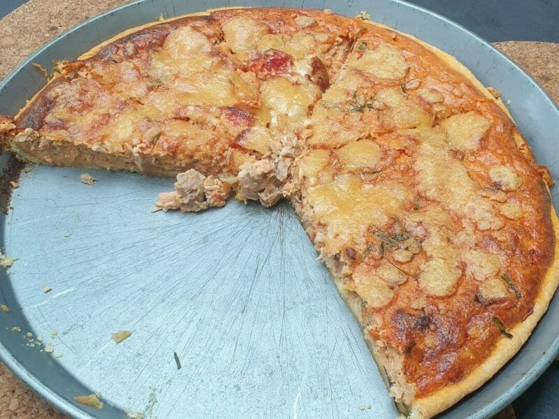 Cliquez pour zoomer ! Tarte au thon, tomate et moutarde Thermomix par Edouard_1