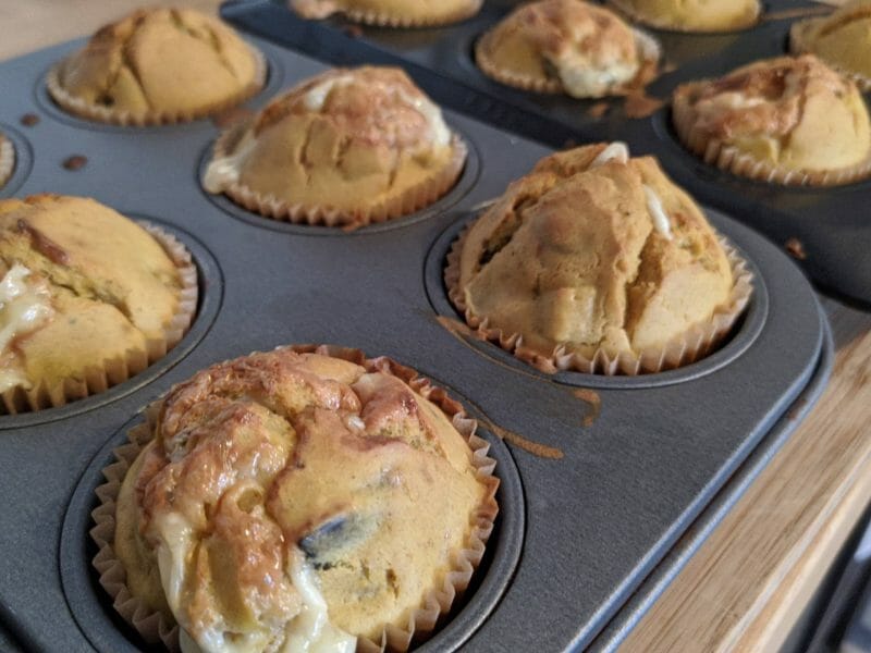 Cliquez pour zoomer ! Mini-cake au potimarron, noix et fourme de Montbrison Thermomix par Tangee