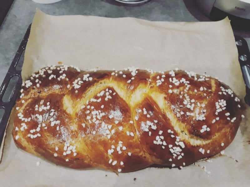 Cliquez pour zoomer ! Brioche tressée à la mie filante Thermomix par sebas59610