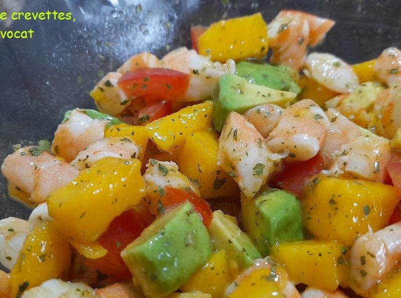 Cliquez pour zoomer ! Ceviche de crevettes, mangue, avocat Thermomix par BZHSandra