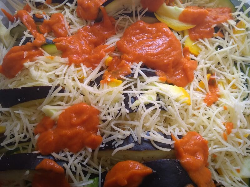 Cliquez pour zoomer ! Tian de légumes et mozarella Thermomix par Celine.Lgz