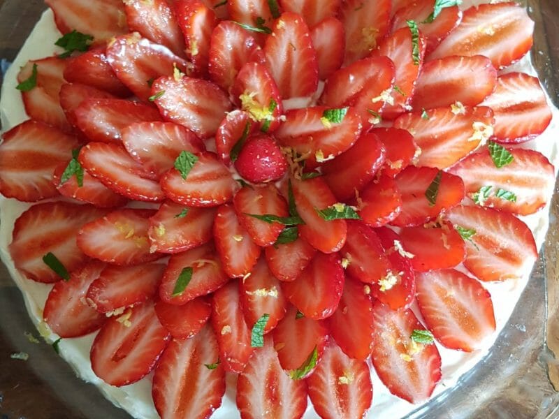 Cliquez pour zoomer ! Tarte aux fraises sans cuisson Thermomix par manou