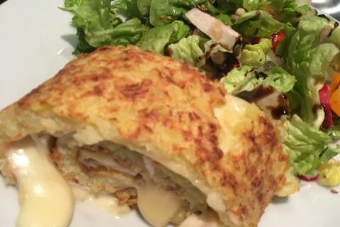 Cliquez pour zoomer ! Roulé de pommes de terre, jambon et reblochon au Thermomix