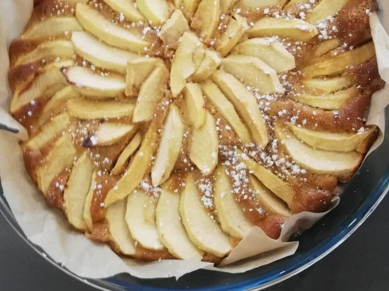 Cliquez pour zoomer ! Gâteau aux pommes et mascarpone Thermomix par Meli-melo-