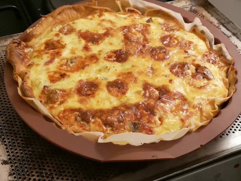 Cliquez pour zoomer ! Tarte aux poireaux et gorgonzola Thermomix par pixies-57