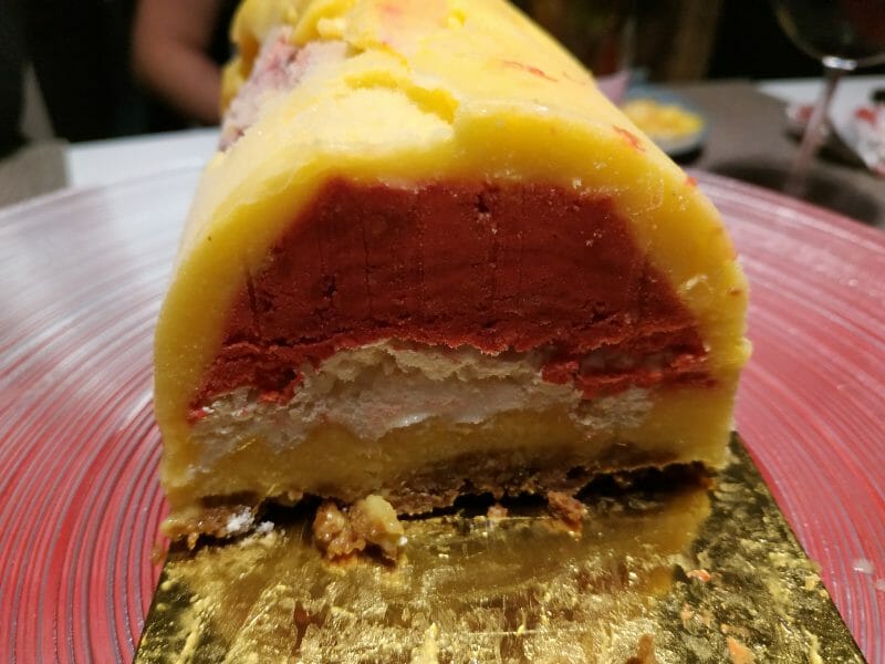 Cliquez pour zoomer ! Bûche glacée mangue et framboise Thermomix par Jenniferpchrt