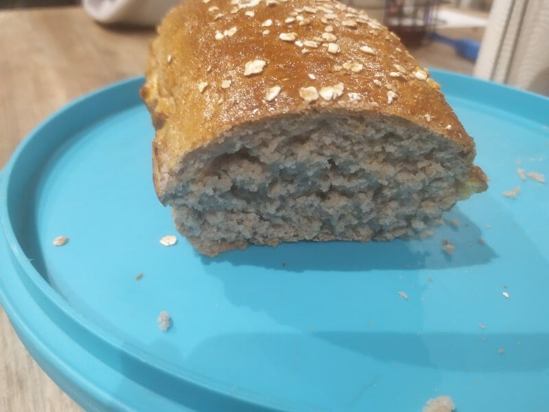 Cliquez pour zoomer ! Pain aux flocons d’avoine et au miel Thermomix par steffipan