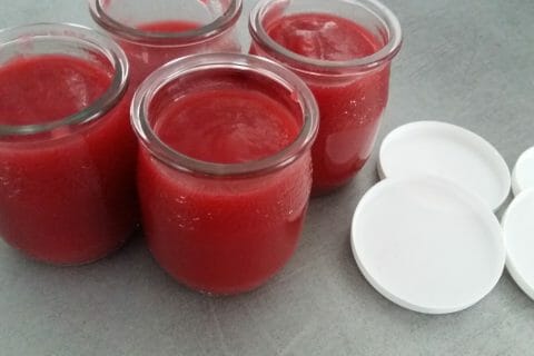 Cliquez pour zoomer ! Compote pomme framboise au Thermomix