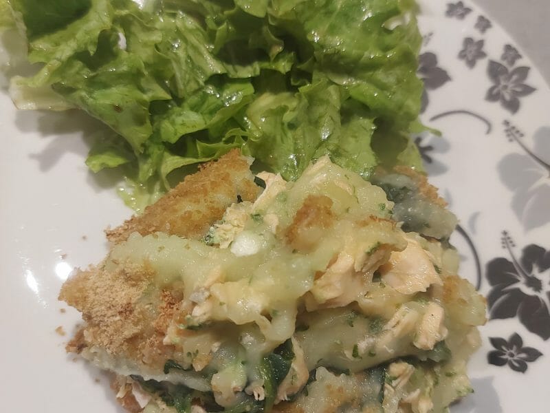 Cliquez pour zoomer ! Parmentier de saumon aux épinards Thermomix par VanessaG67