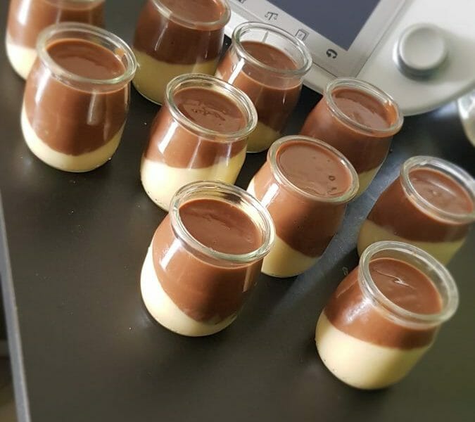Cliquez pour zoomer ! Crème dessert au deux saveurs Thermomix par Najat thermomix