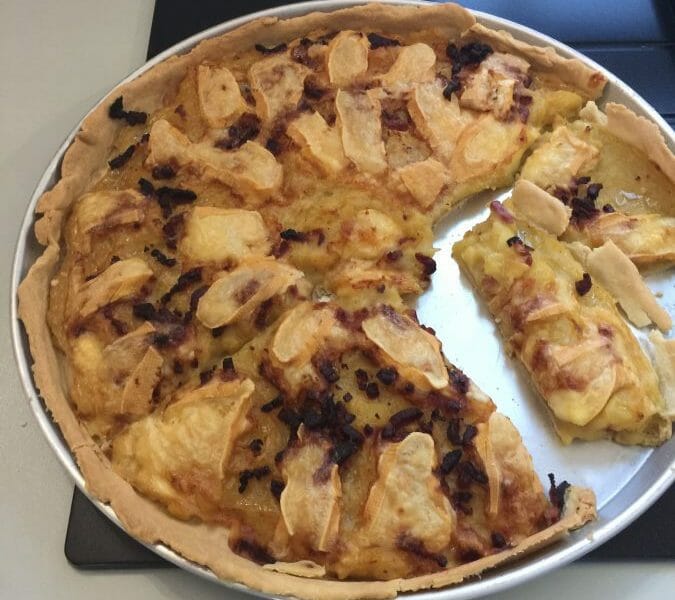 Cliquez pour zoomer ! Tarte aux pommes de terre et lardons Thermomix par Cathy39100