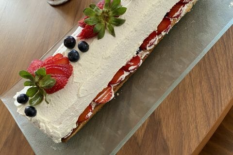 Cliquez pour zoomer ! Fraisier roulé Thermomix par Rajia