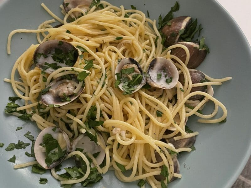 Cliquez pour zoomer ! Spaghettis aux palourdes Thermomix par Florences