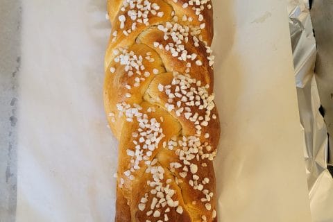 Cliquez pour zoomer ! Brioche tressée à la mie filante Thermomix par bricelois