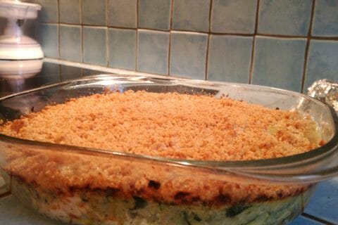 Cliquez pour zoomer ! Crumble poulet, courgettes et parmesan au Thermomix