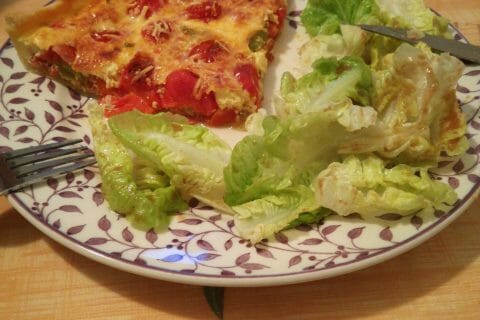 Cliquez pour zoomer ! Quiche poivrons et chorizo au Thermomix