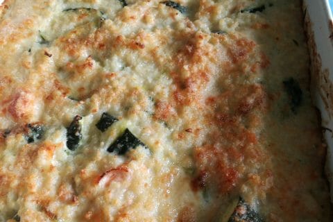Cliquez pour zoomer ! Gratin de perles, saumon et courgettes au Thermomix