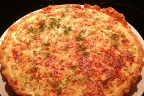 Cliquez pour zoomer ! Tarte au fenouil et saumon au Thermomix