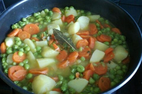 Cliquez pour zoomer ! Jardinière de légumes aux lardons au Thermomix