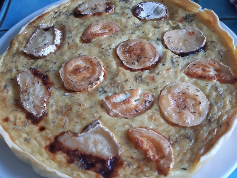 Cliquez pour zoomer ! Quiche oignons, chèvre et miel Thermomix par PatDomi